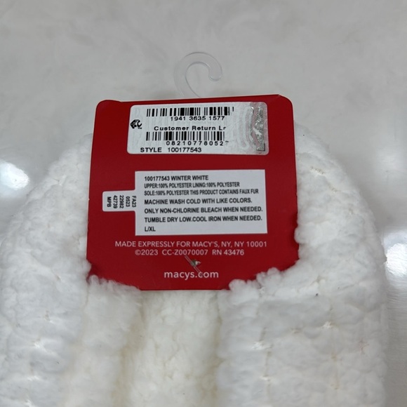 Charter Club Slipper Sock Size L/XL NWT - Picture 4 of 5